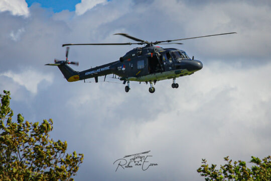 Royal Netherlands Navy Lynx inbound Den Helder Airport/ Naval Air Station De Kooy.