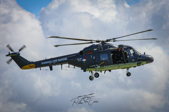 Royal Netherlands Navy Lynx inbound Den Helder Airport/ Naval Air Station De Kooy.