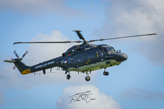 Royal Netherlands Navy Lynx inbound Den Helder Airport/ Naval Air Station De Kooy.