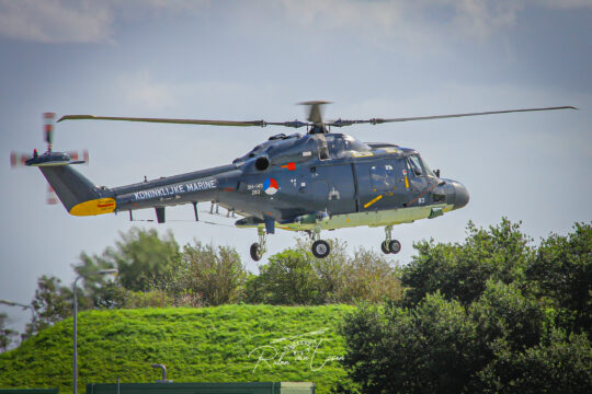 Royal Netherlands Navy Lynx inbound Den Helder Airport/ Naval Air Station De Kooy.